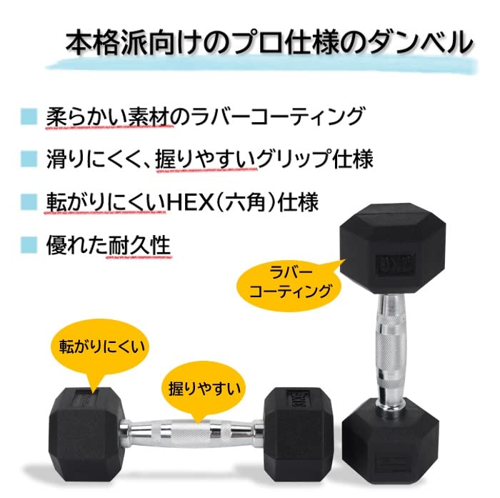 Amazon | FitElite(フィットエリート) HEXダンベル（ヘックス